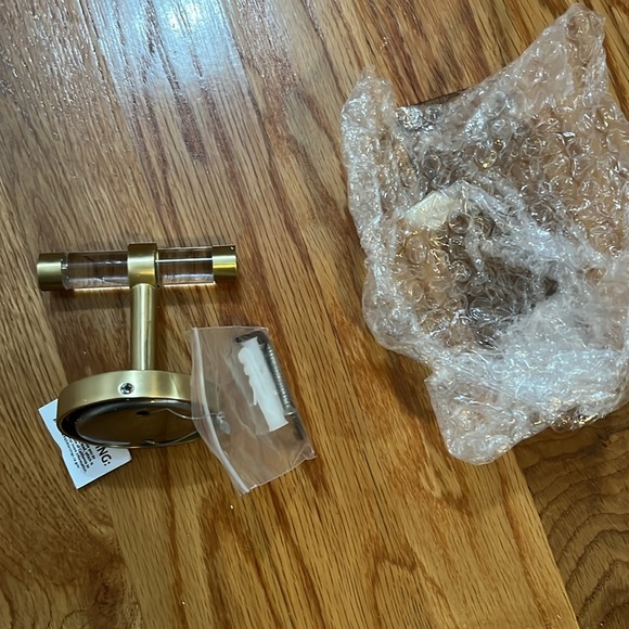Anthropologie Mikayla Lucite Towel Hook NEW Defect - Picture 8 of 12